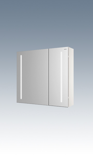 bm1001-075 (哑光白）金属镜柜